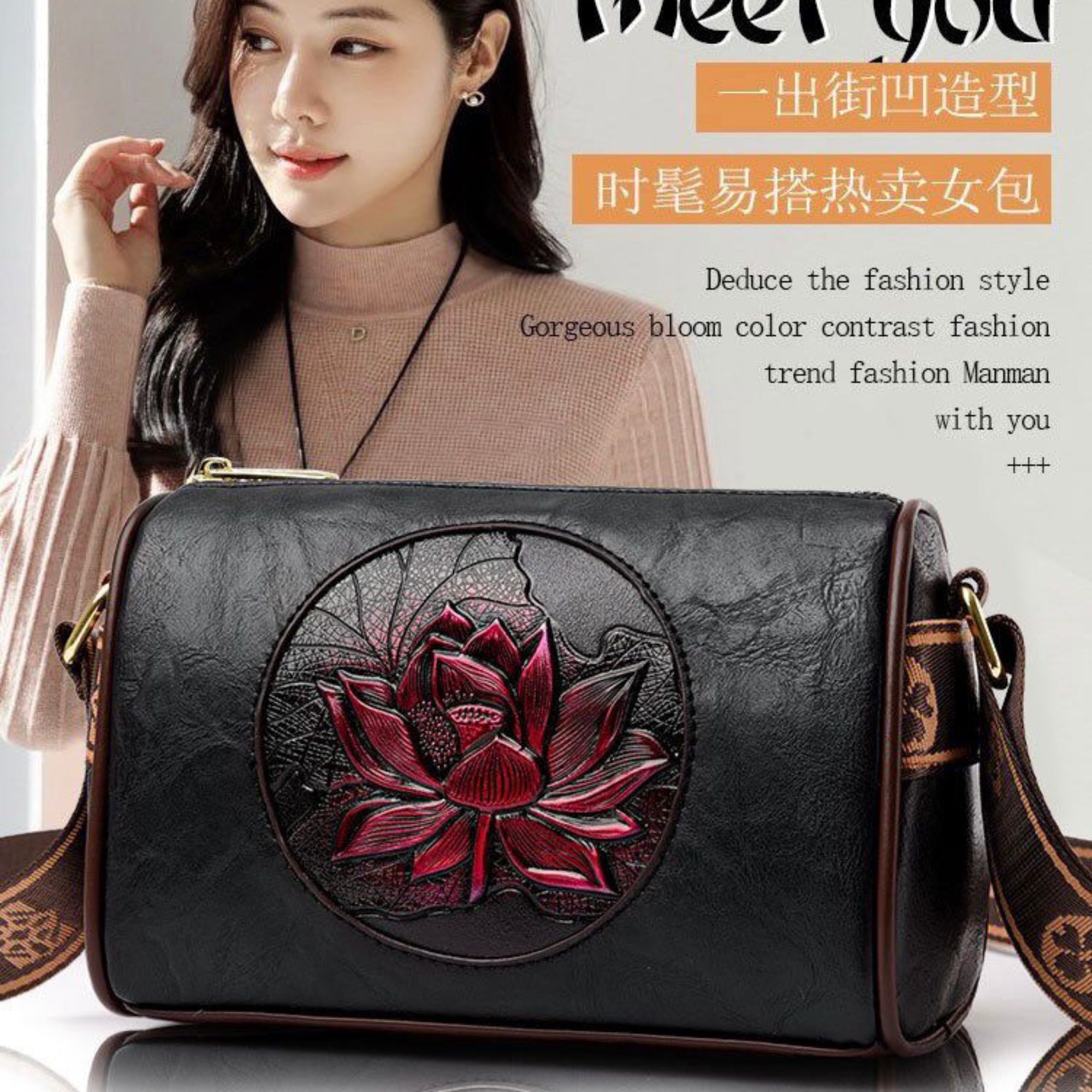 Black Kira Sling Bag