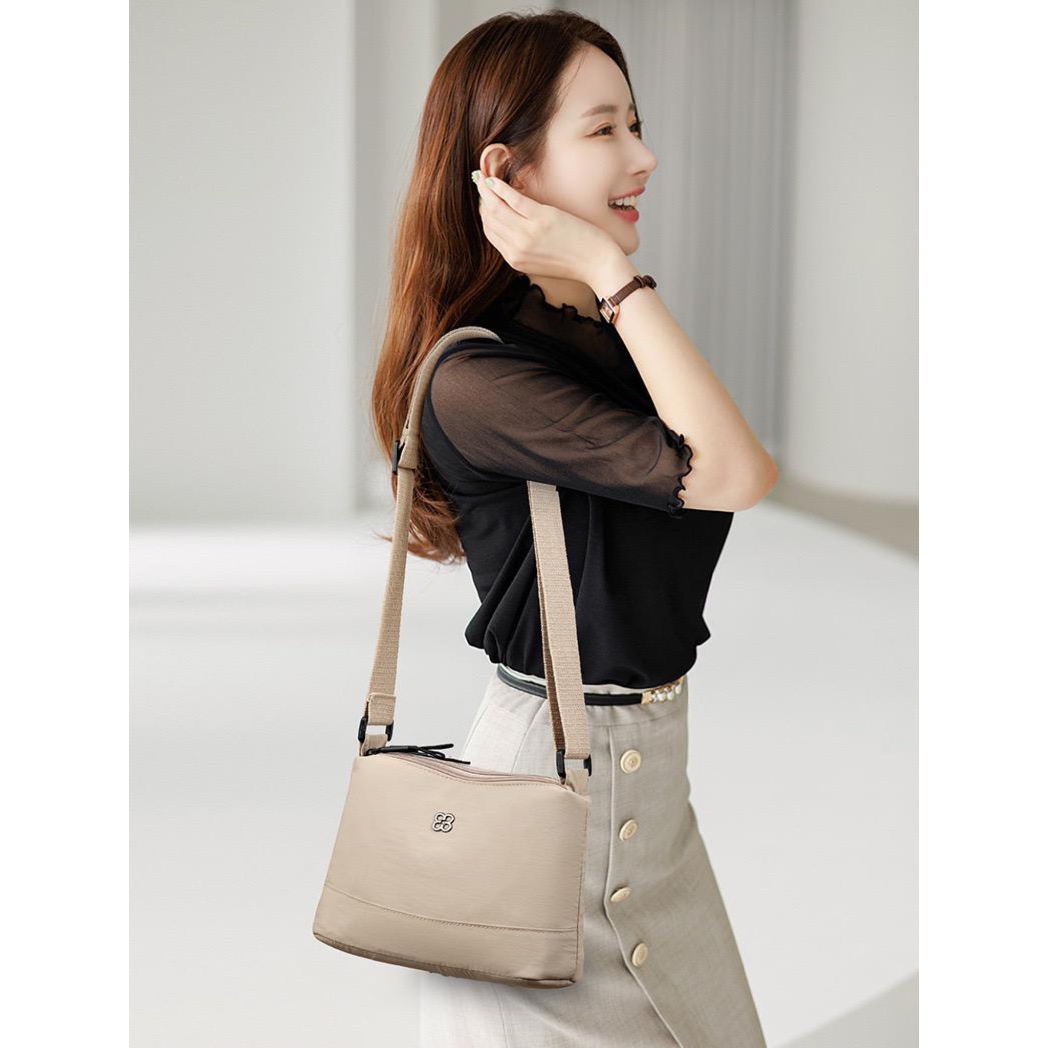 Beige Tera Sling Bag