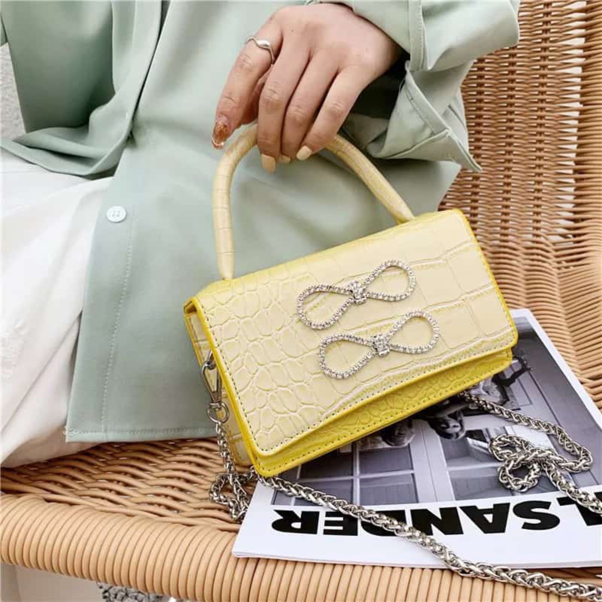 Yellow Cleo Sling Bag