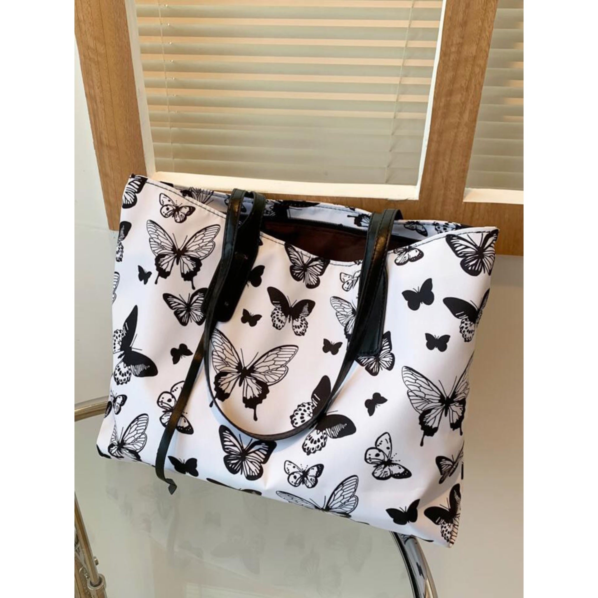 White Butterfly Zovo Tote Bag