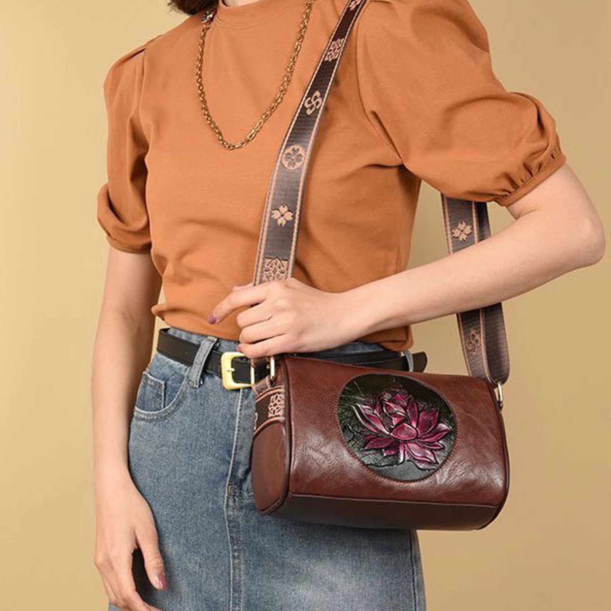 Brown Kira Sling Bag