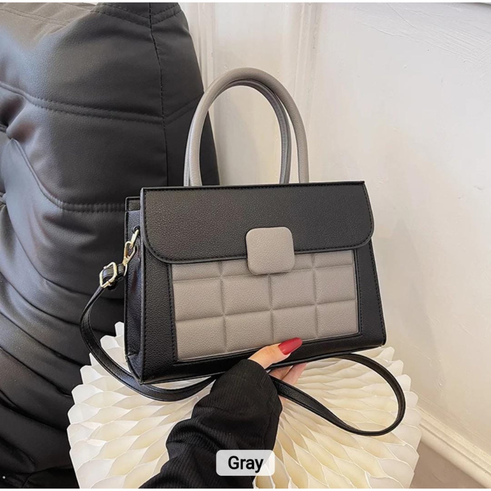 Grey Serene Handbag