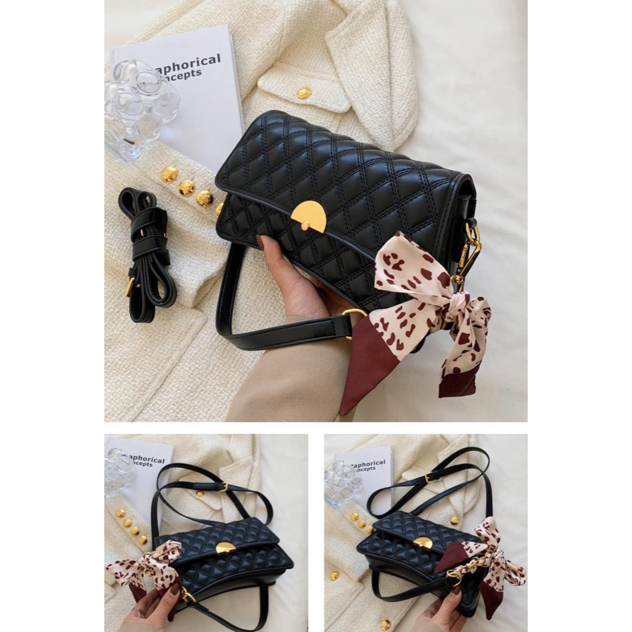 Black Vivi Sling Bag