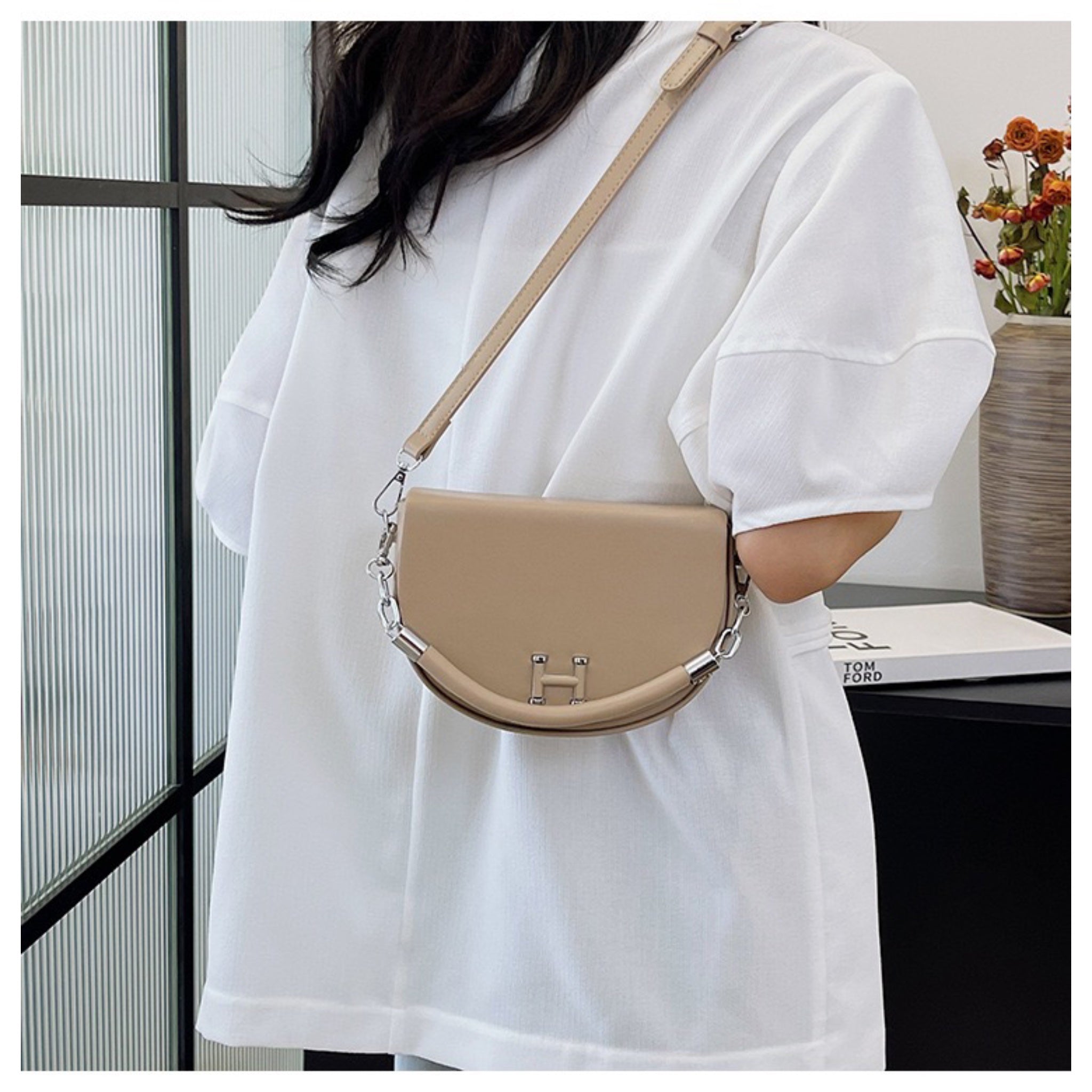 Beige Vita Sling Bag