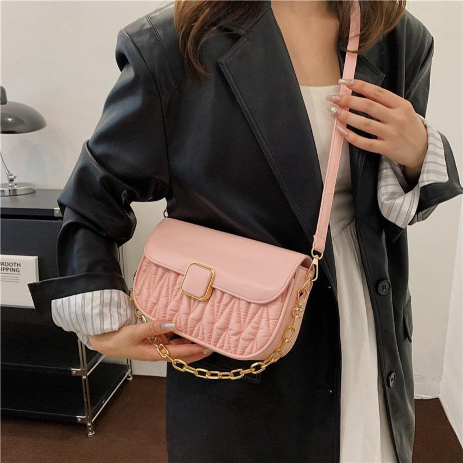 Pink Silva Sling Bag