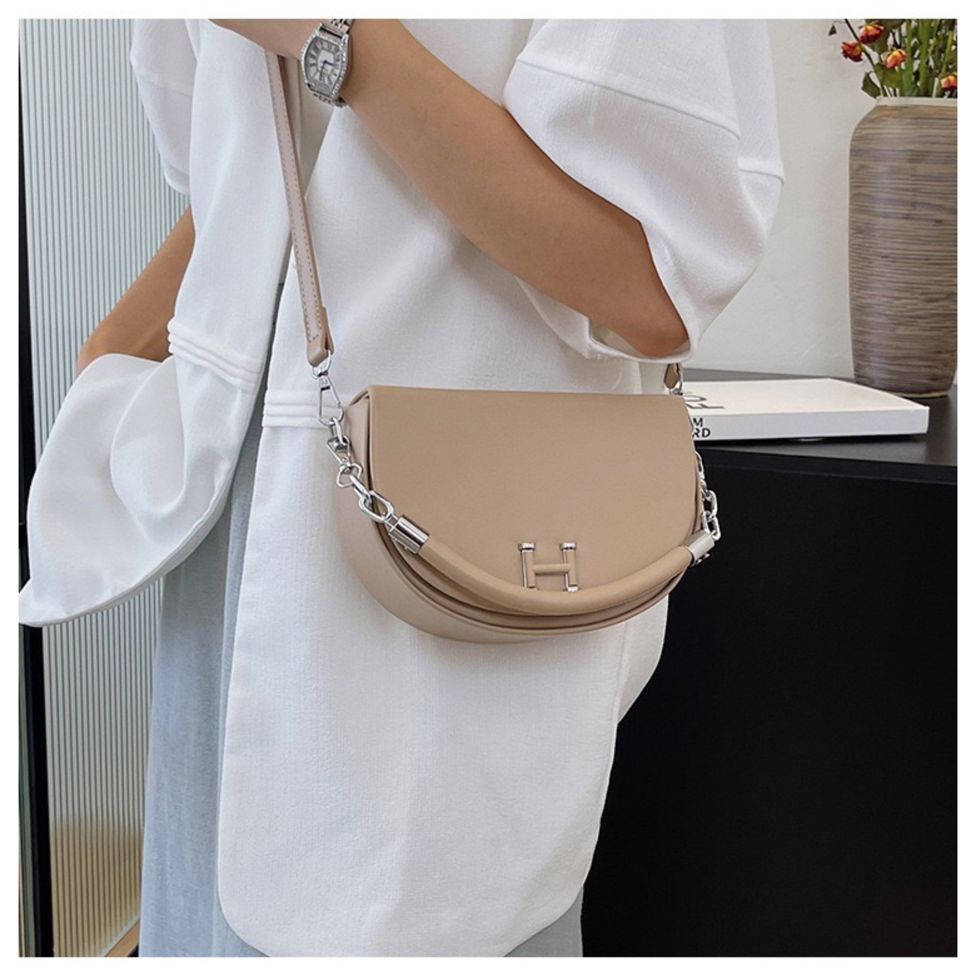 Beige Vita Sling Bag