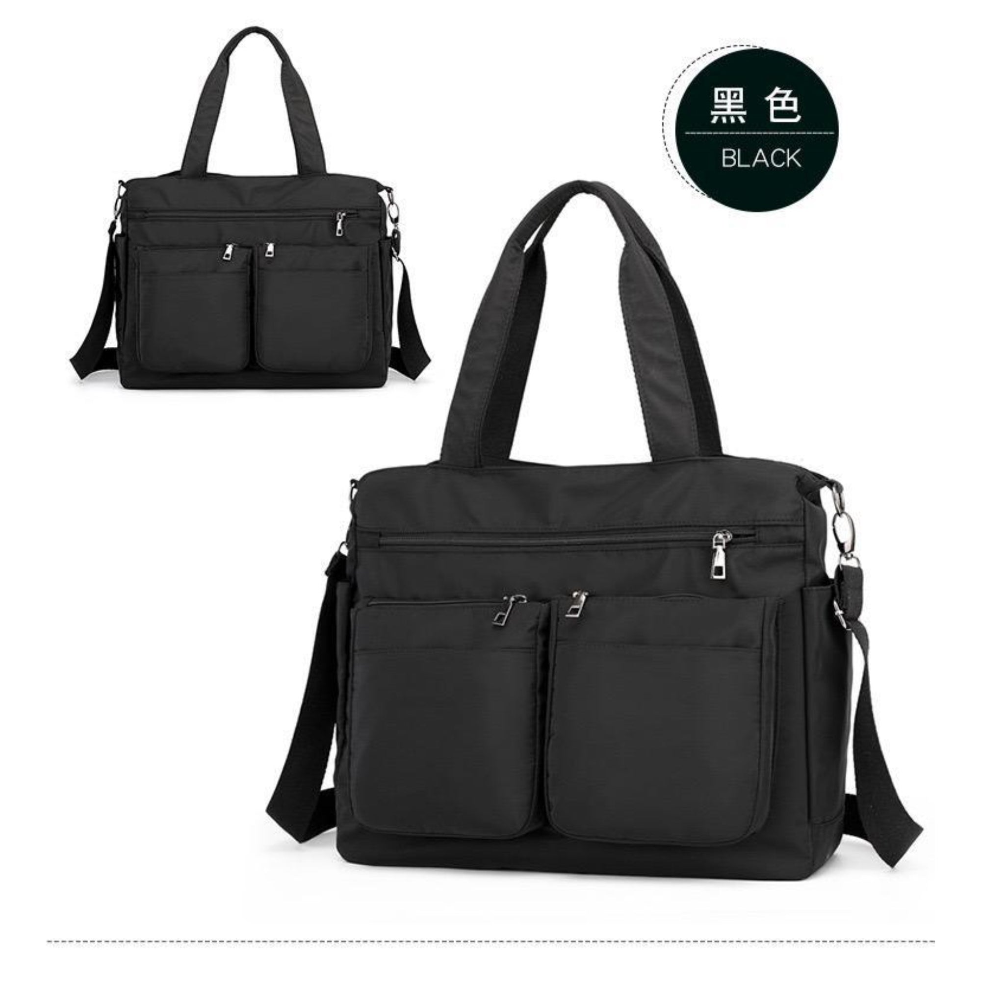 Black Cleo Tote Bag