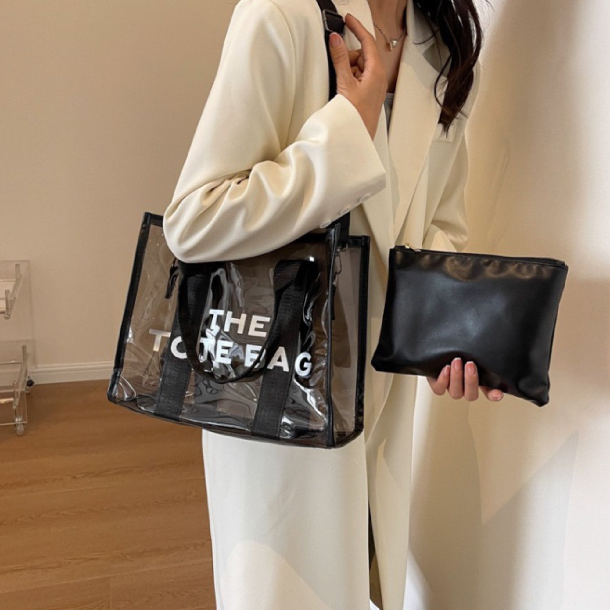 White Transparent The Tote Bag