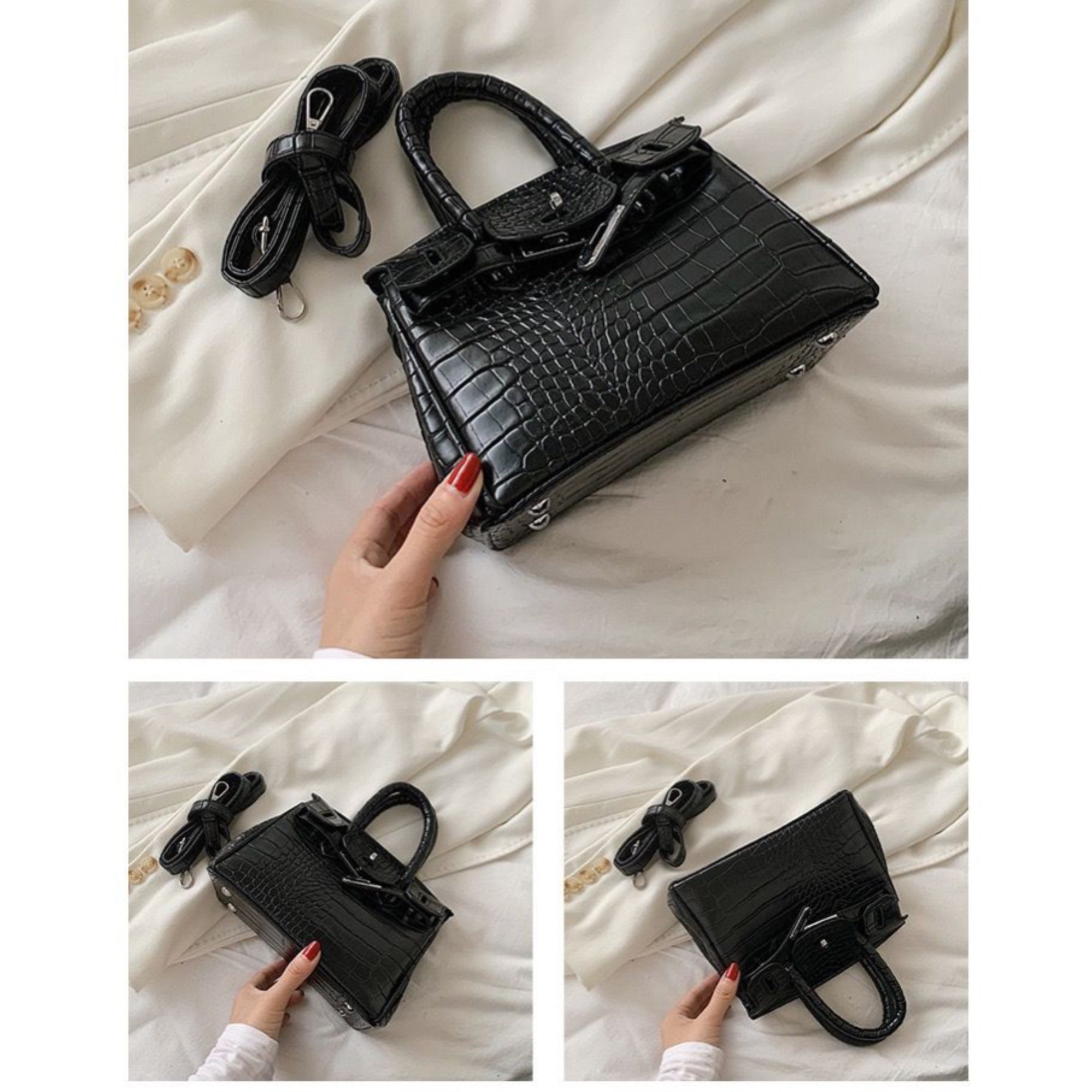 Black Vyna Handbag