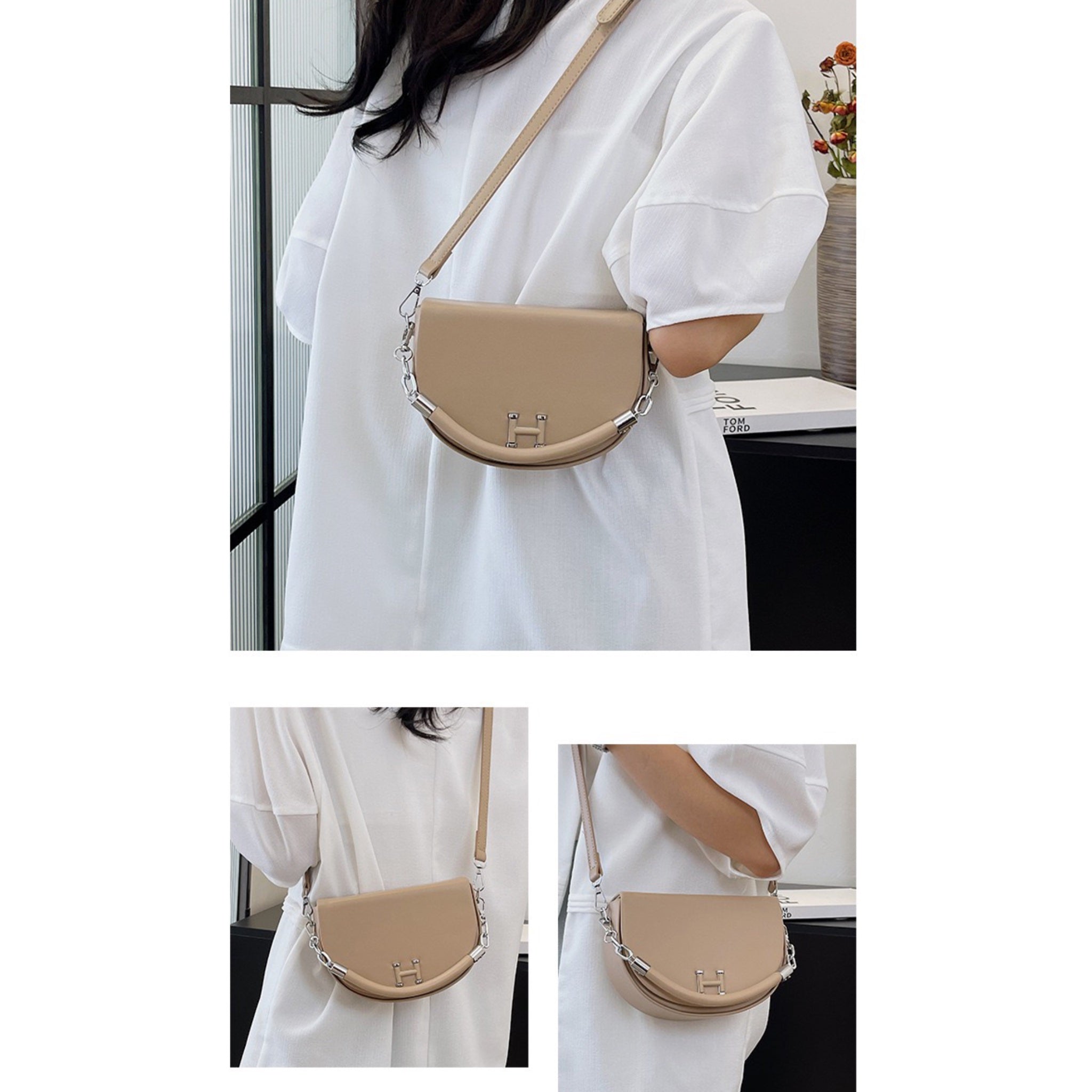 Beige Vita Sling Bag